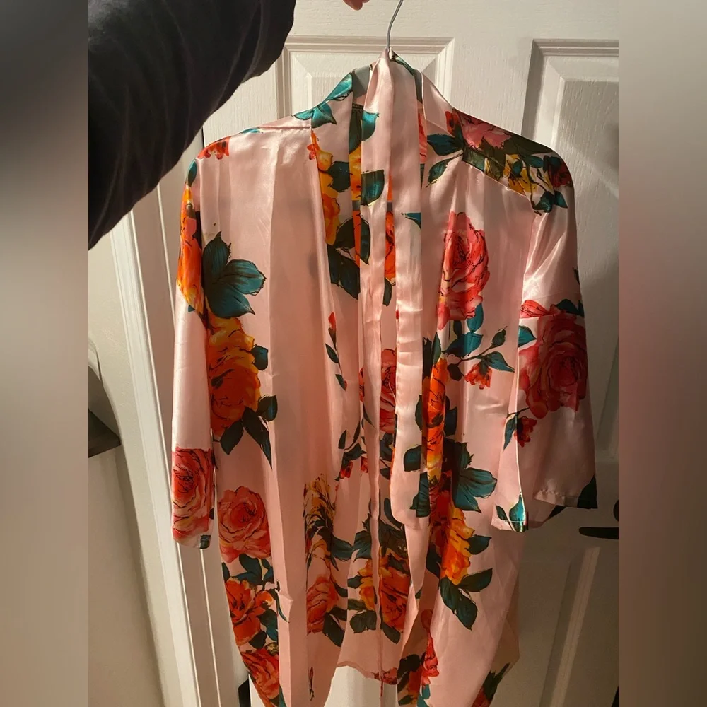 Silk Bridal Robe - Picture 1 of 2